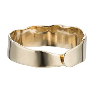Raw Organic Cuff - 14K Gold Plated