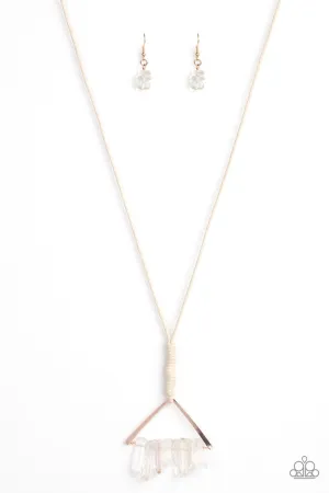 Raw Talent Rose Gold Paparazzi Necklace