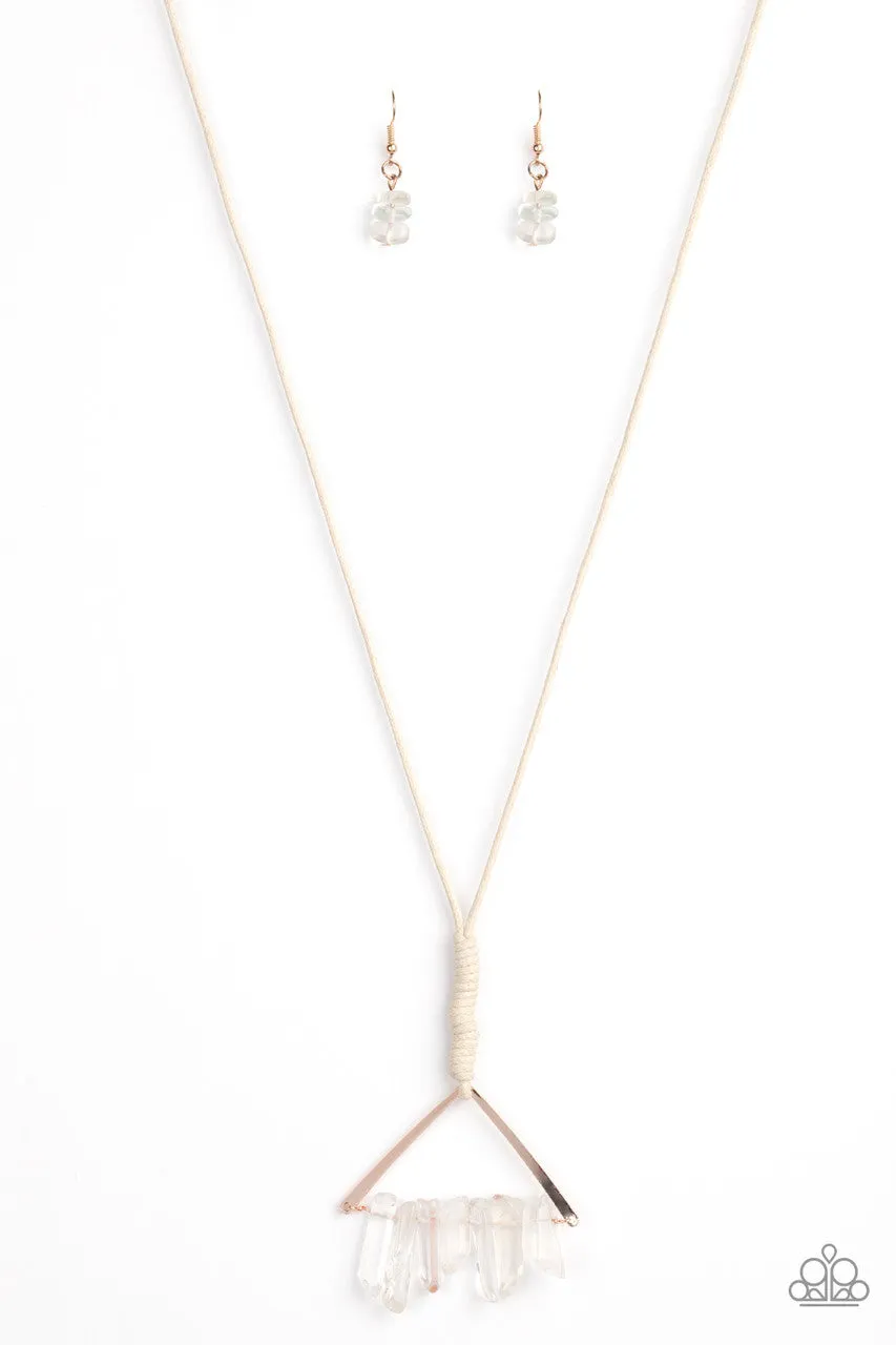 Raw Talent Rose Gold Paparazzi Necklace