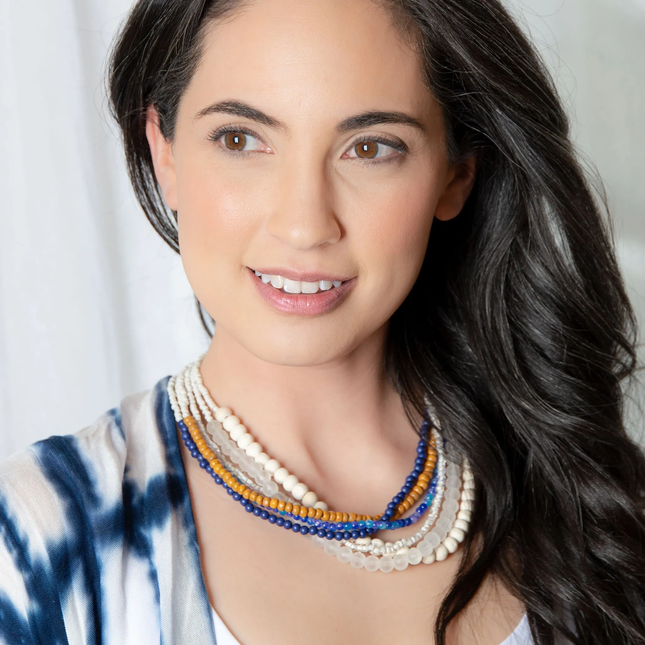 Rayne Multi Row Beaded Necklace