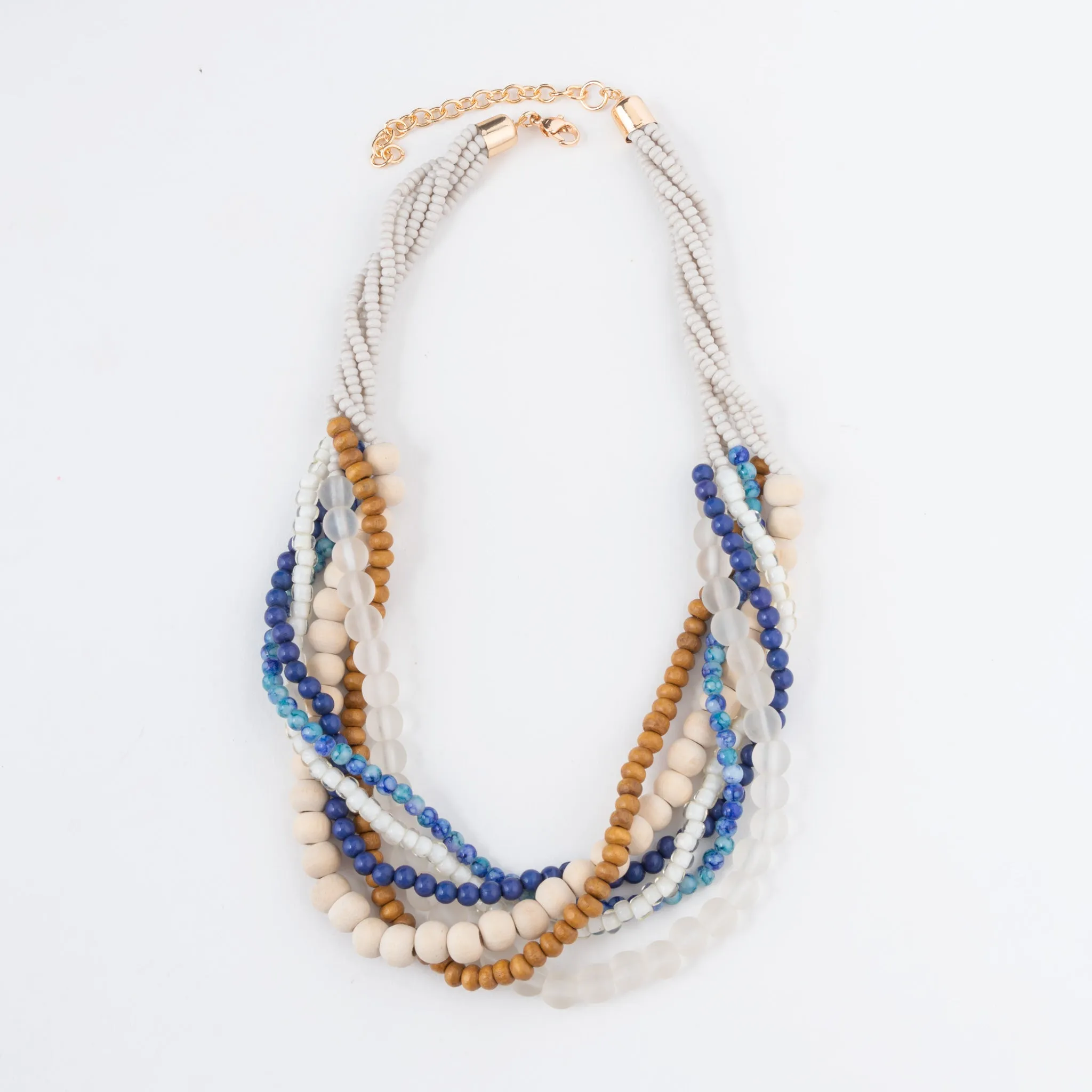 Rayne Multi Row Beaded Necklace