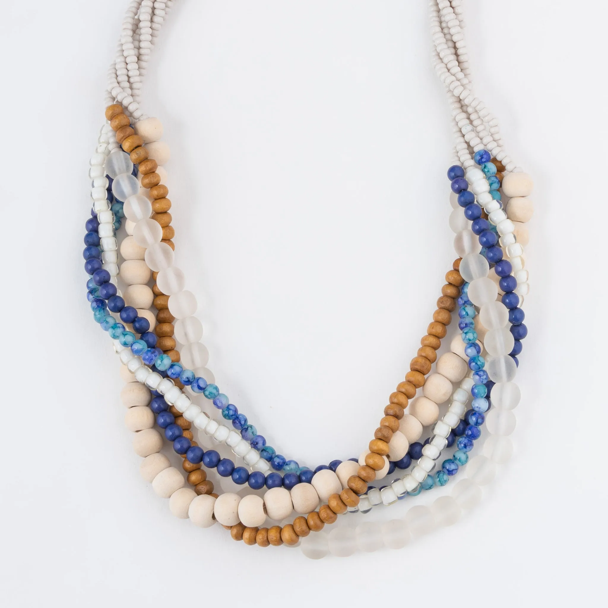 Rayne Multi Row Beaded Necklace