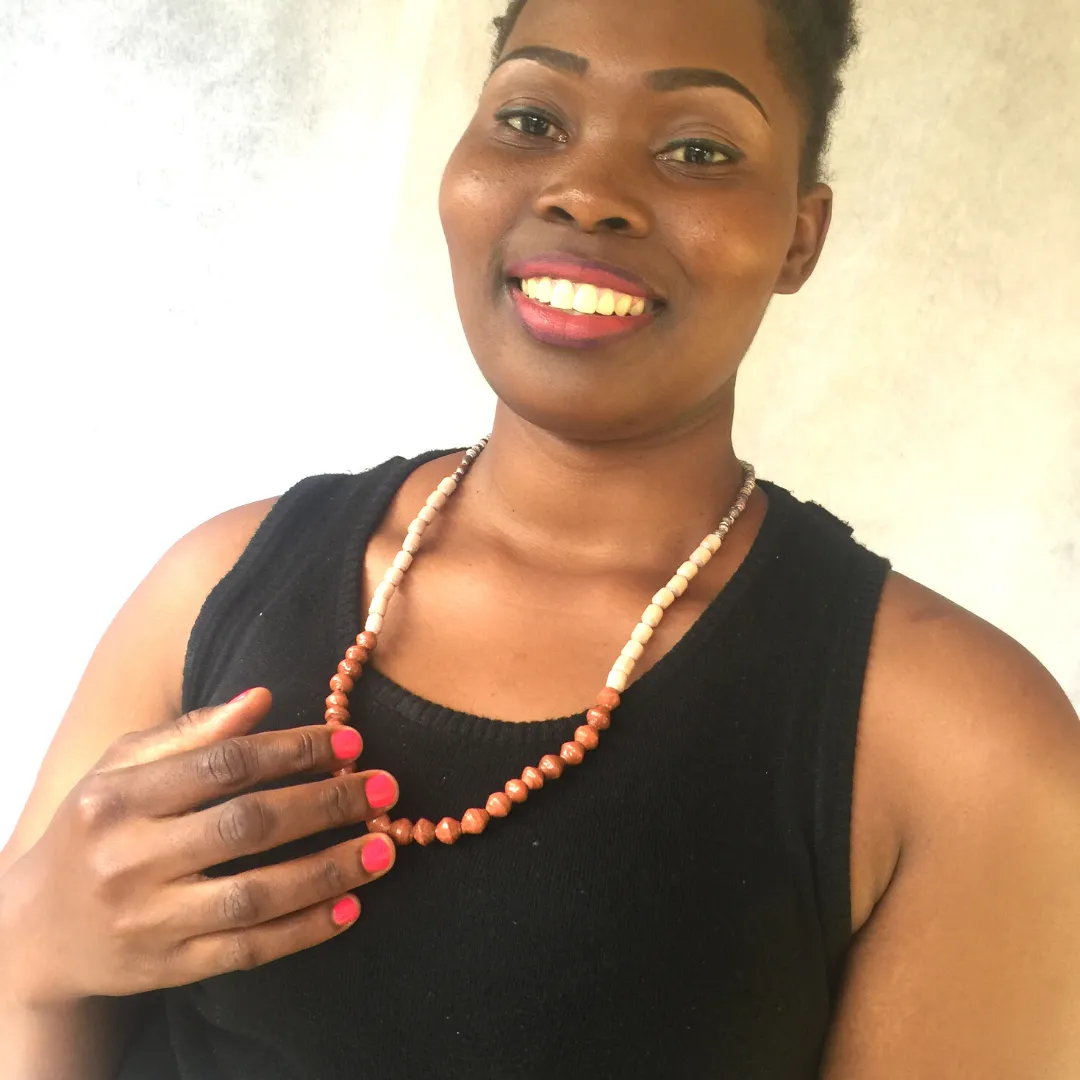 Recycled Paper Bead Necklace - Mukisa Necklace
