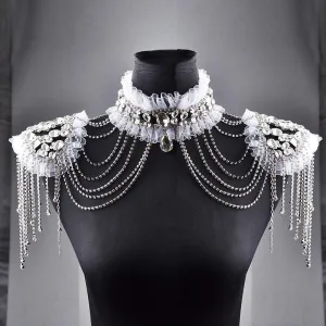 Rhinestone Crystal Bridal Shoulder Necklace