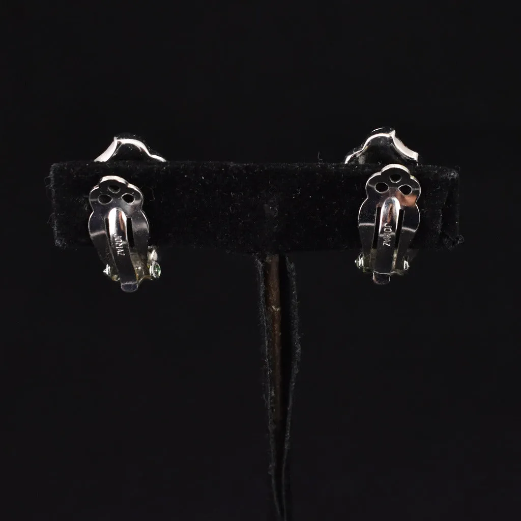 Rhinestone Flower Jomaz Earrings