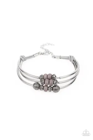 Road Trip Rebel Silver Paparazzi Bracelet