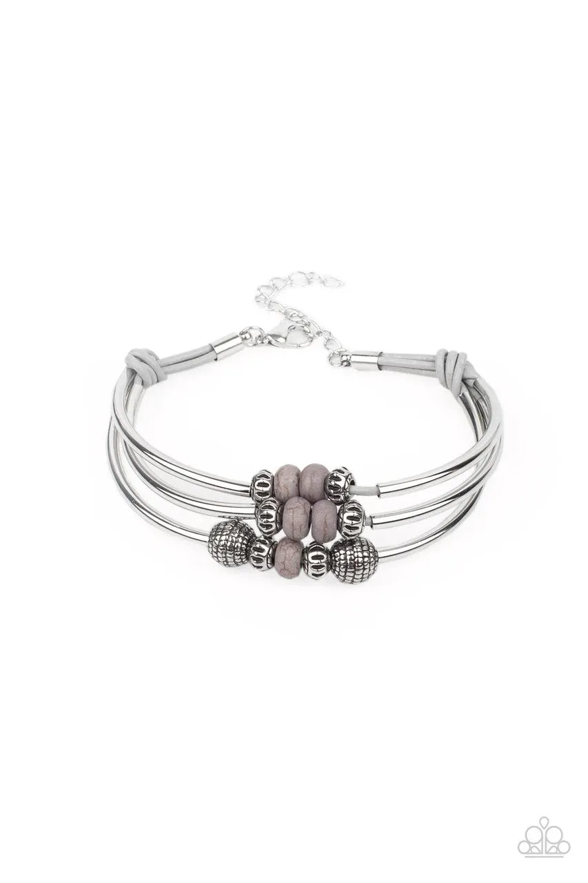 Road Trip Rebel Silver Paparazzi Bracelet