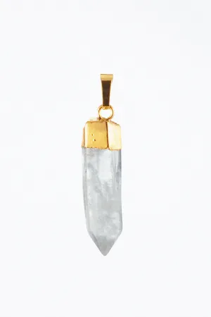 ROCK CRYSTAL QUARTZ PENDANT