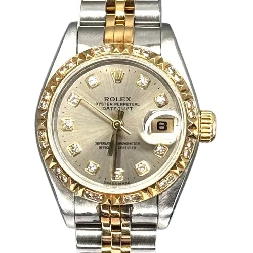 Rolex 69173 DateJust Halfgold Diamond D10 Automatic Watch