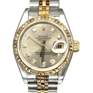 Rolex 69173 DateJust Halfgold Diamond D10 Automatic Watch