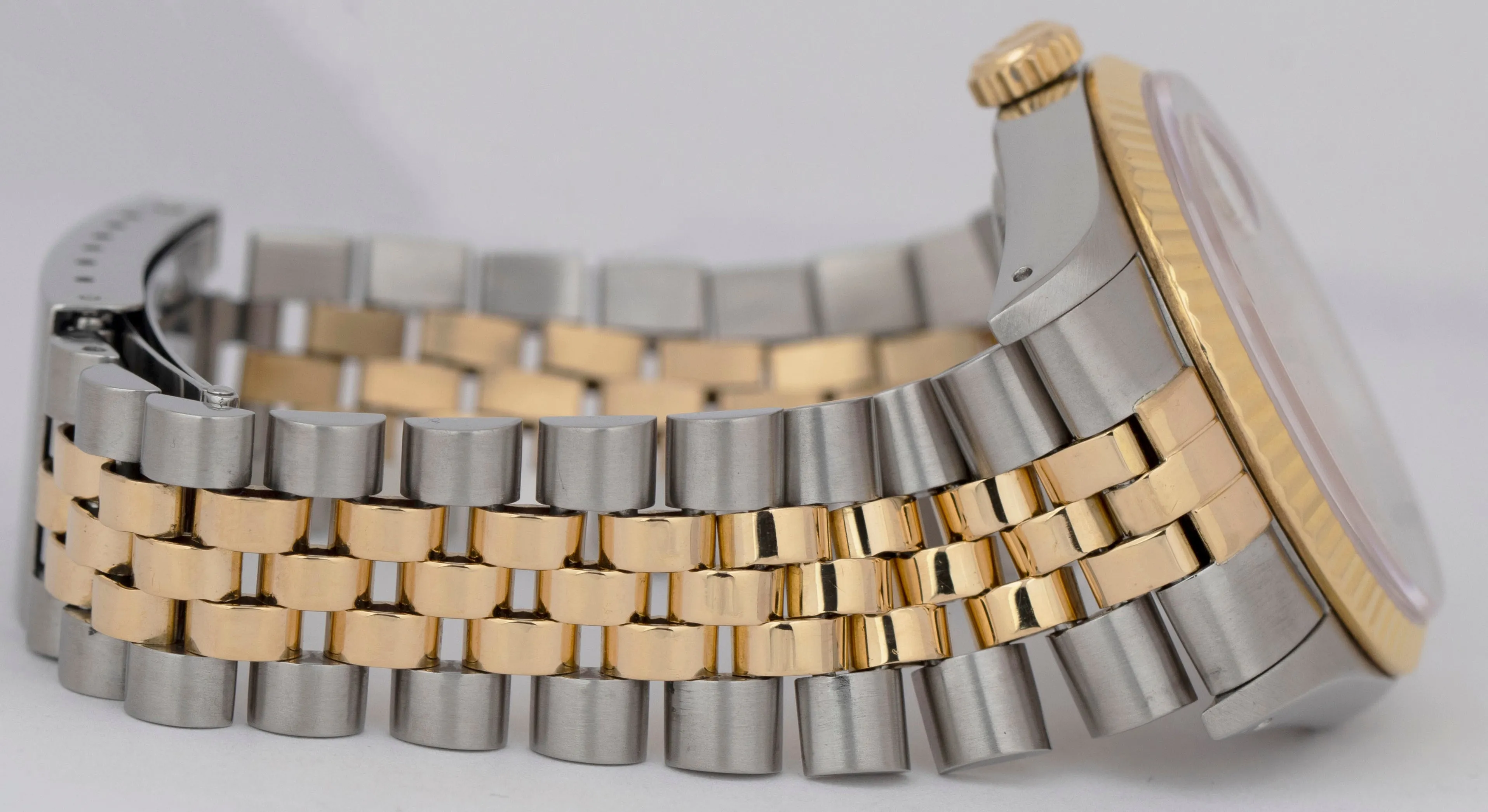 Rolex DateJust 36mm 16233 Champagne Diamond Dial 18K Gold Stainless Steel Watch