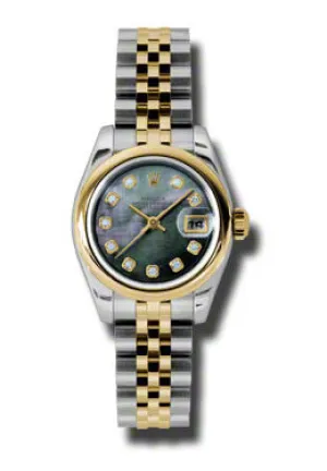 Rolex Datejust Automatic Stainless Steel 18kt Yellow Gold Jubilee Ladies Watch 179163BKMDJ