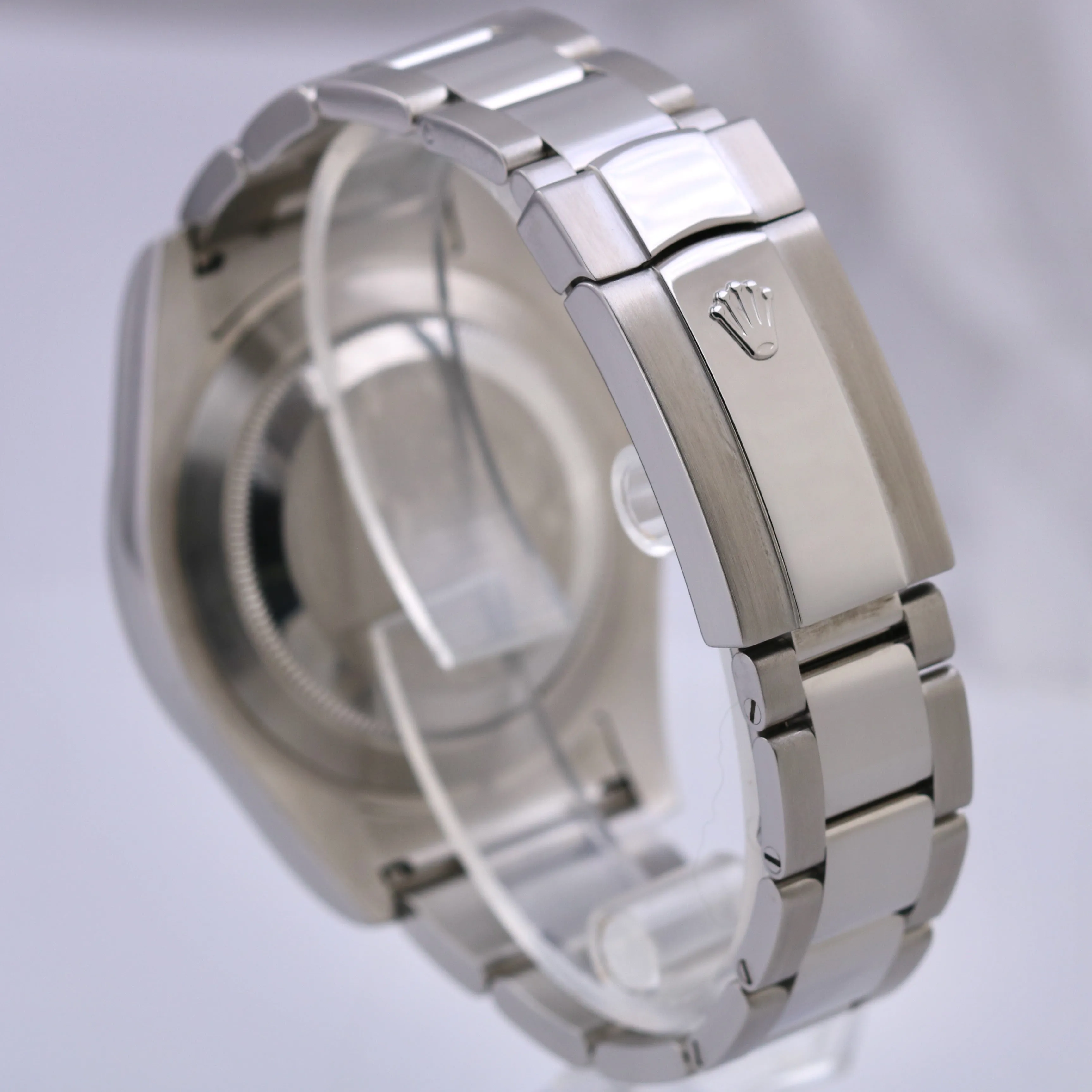 Rolex DateJust II 41mm SILVER ARABIC Blue Smooth Stainless Steel Oyster 116300