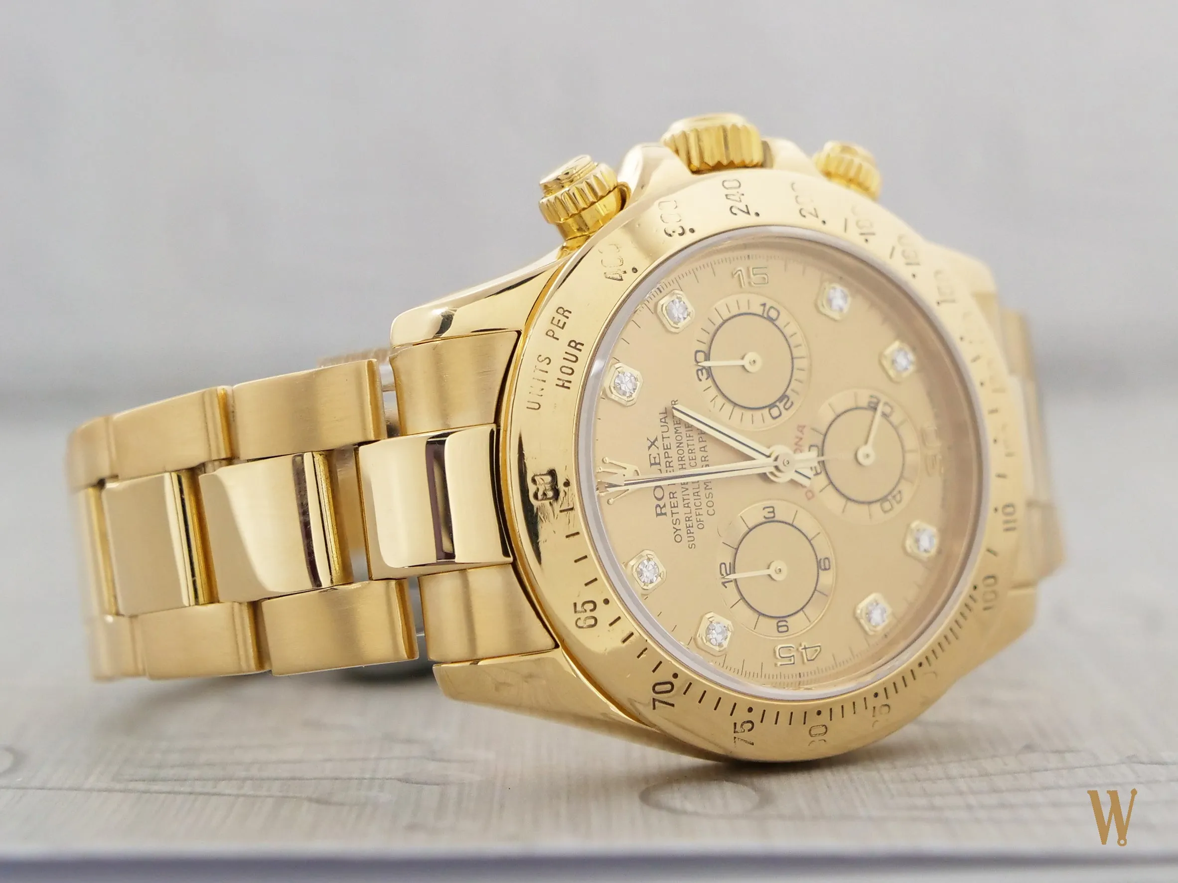 Rolex Daytona ref 11652 18ct Gold Factory Diamond Dial