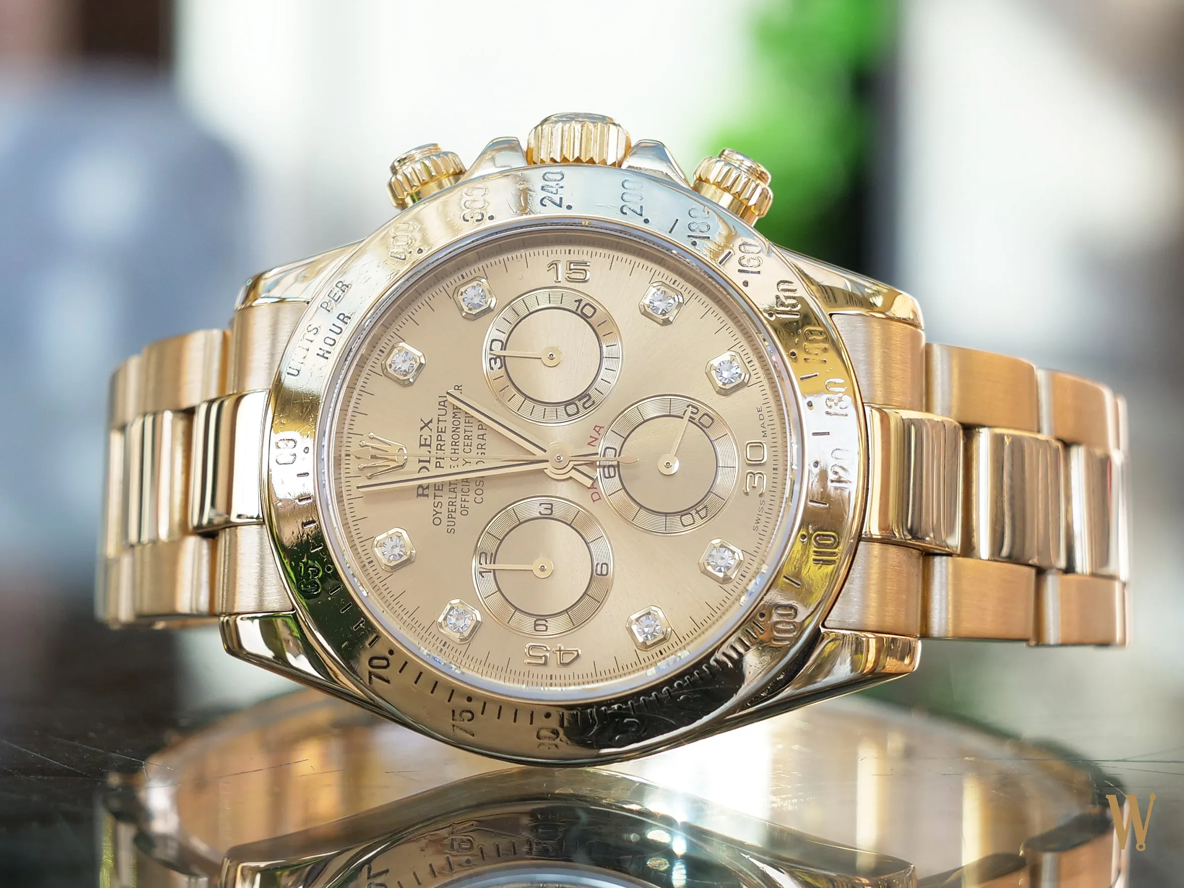 Rolex Daytona ref 11652 18ct Gold Factory Diamond Dial