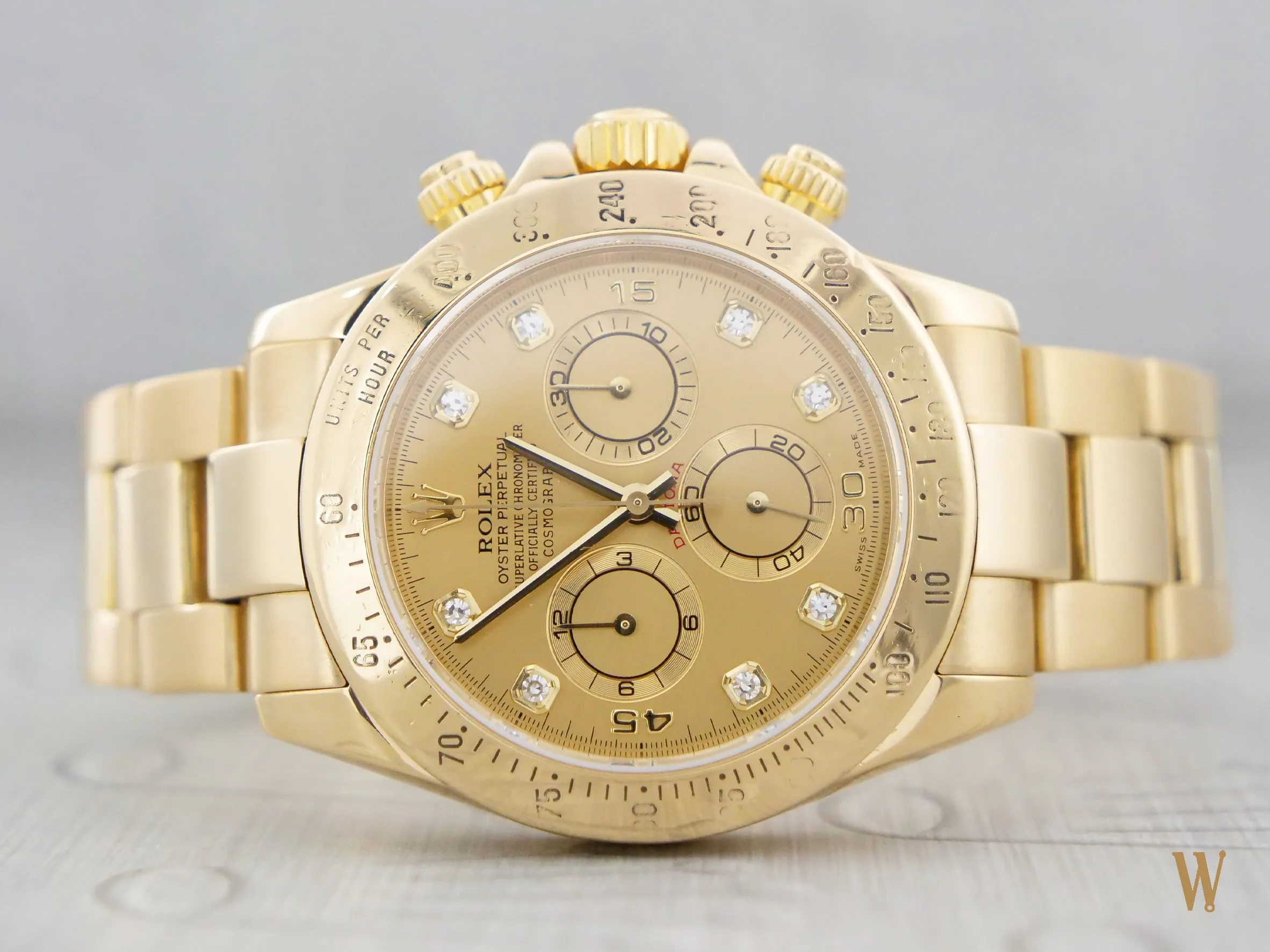 Rolex Daytona ref 11652 18ct Gold Factory Diamond Dial