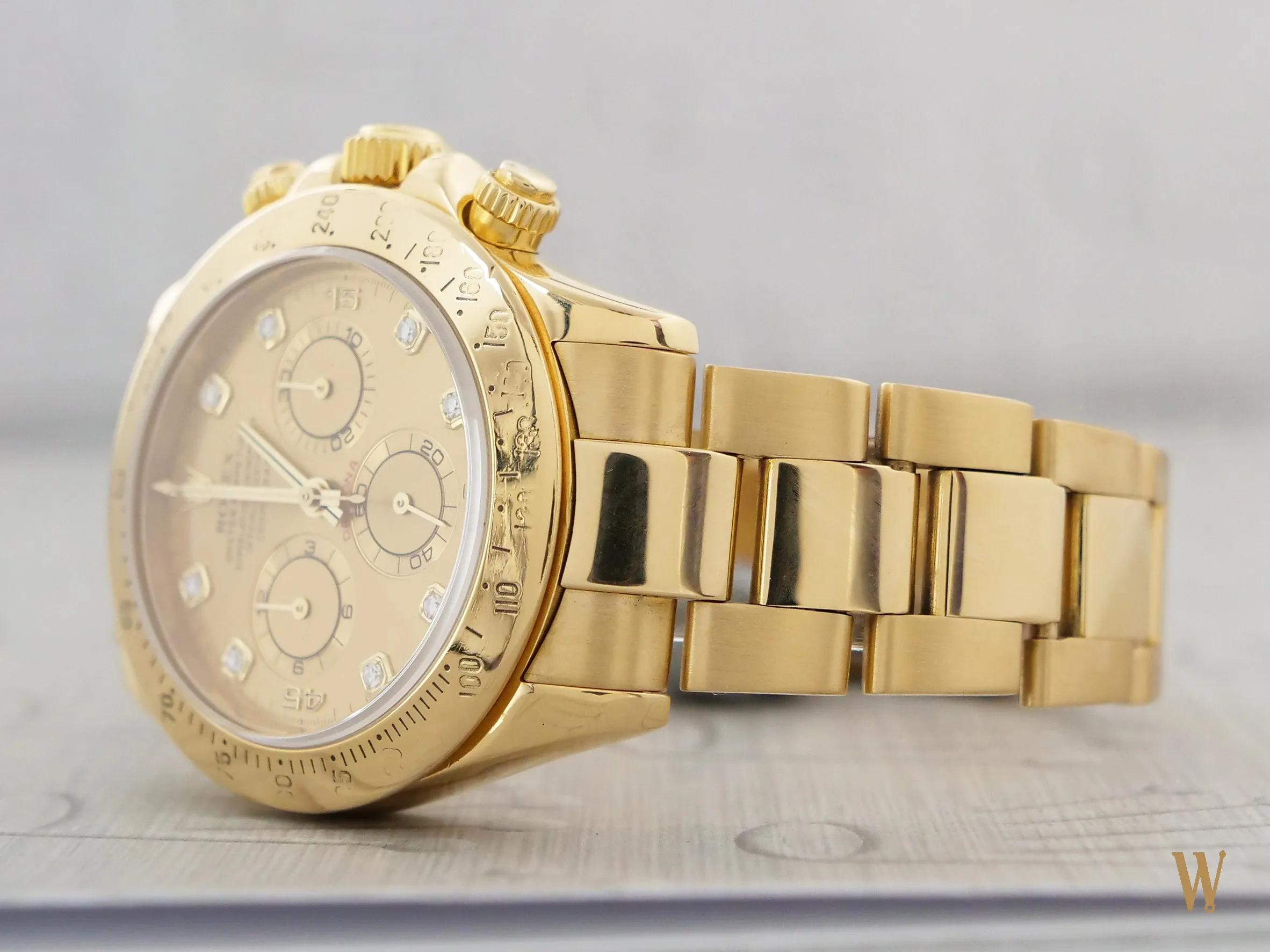 Rolex Daytona ref 11652 18ct Gold Factory Diamond Dial