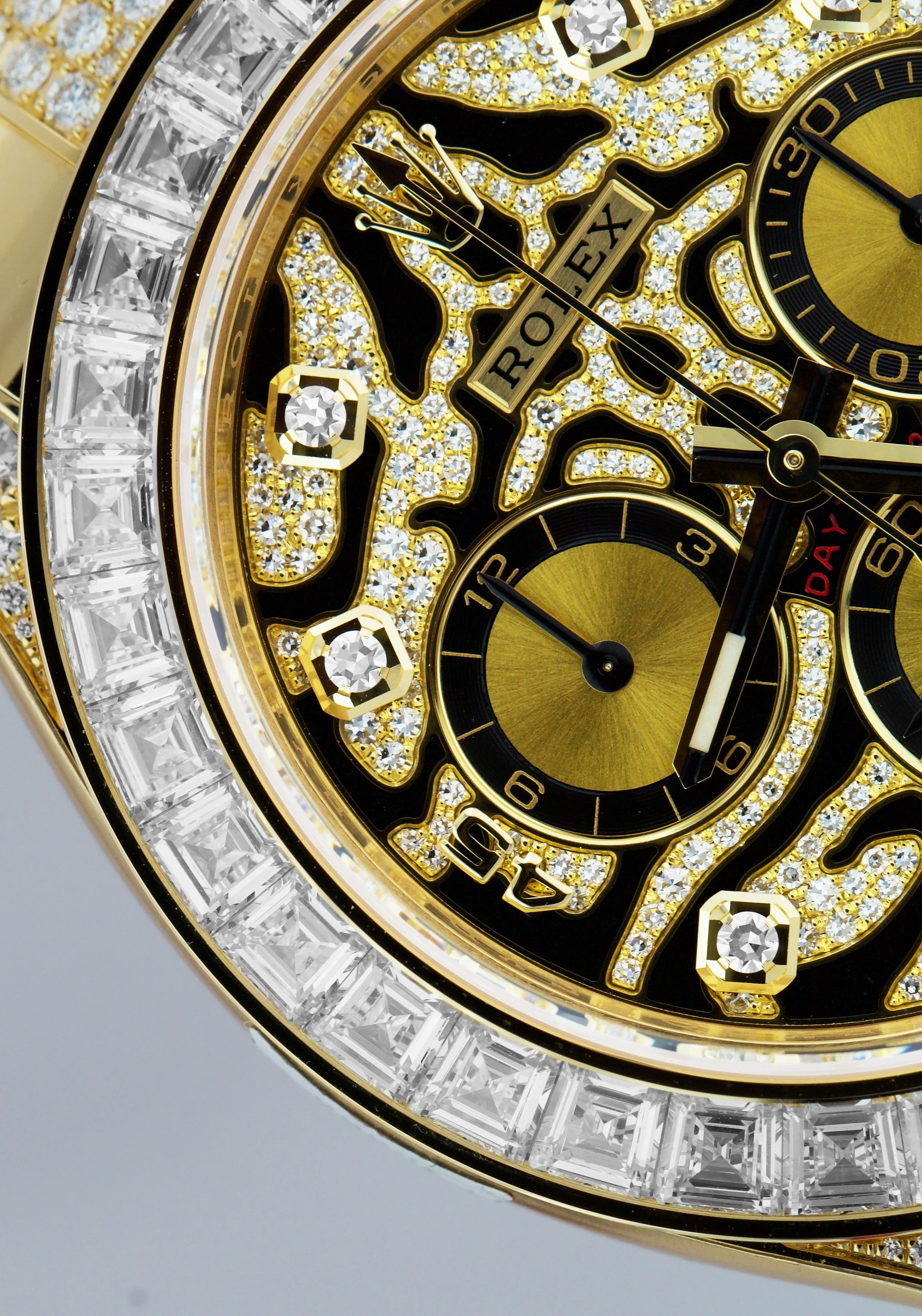 Rolex Daytona Yellow Gold FACTORY DIAMOND 'Eye Of The Tiger' Watch 116598 TBR