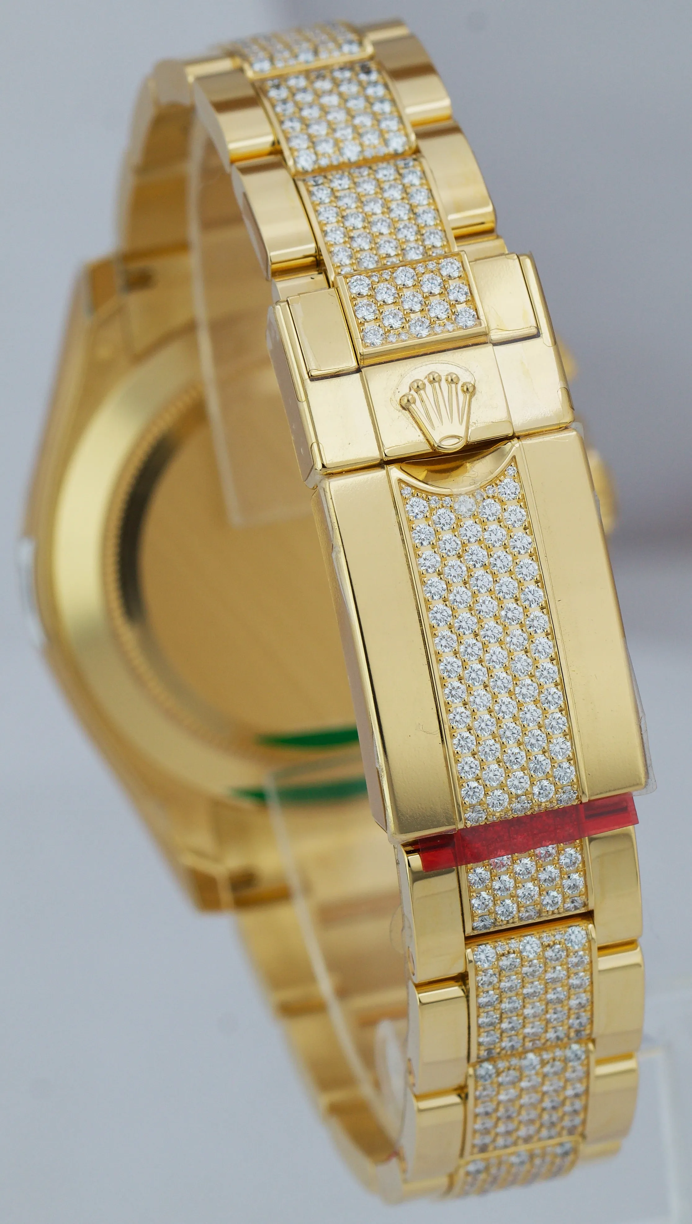 Rolex Daytona Yellow Gold FACTORY DIAMOND 'Eye Of The Tiger' Watch 116598 TBR