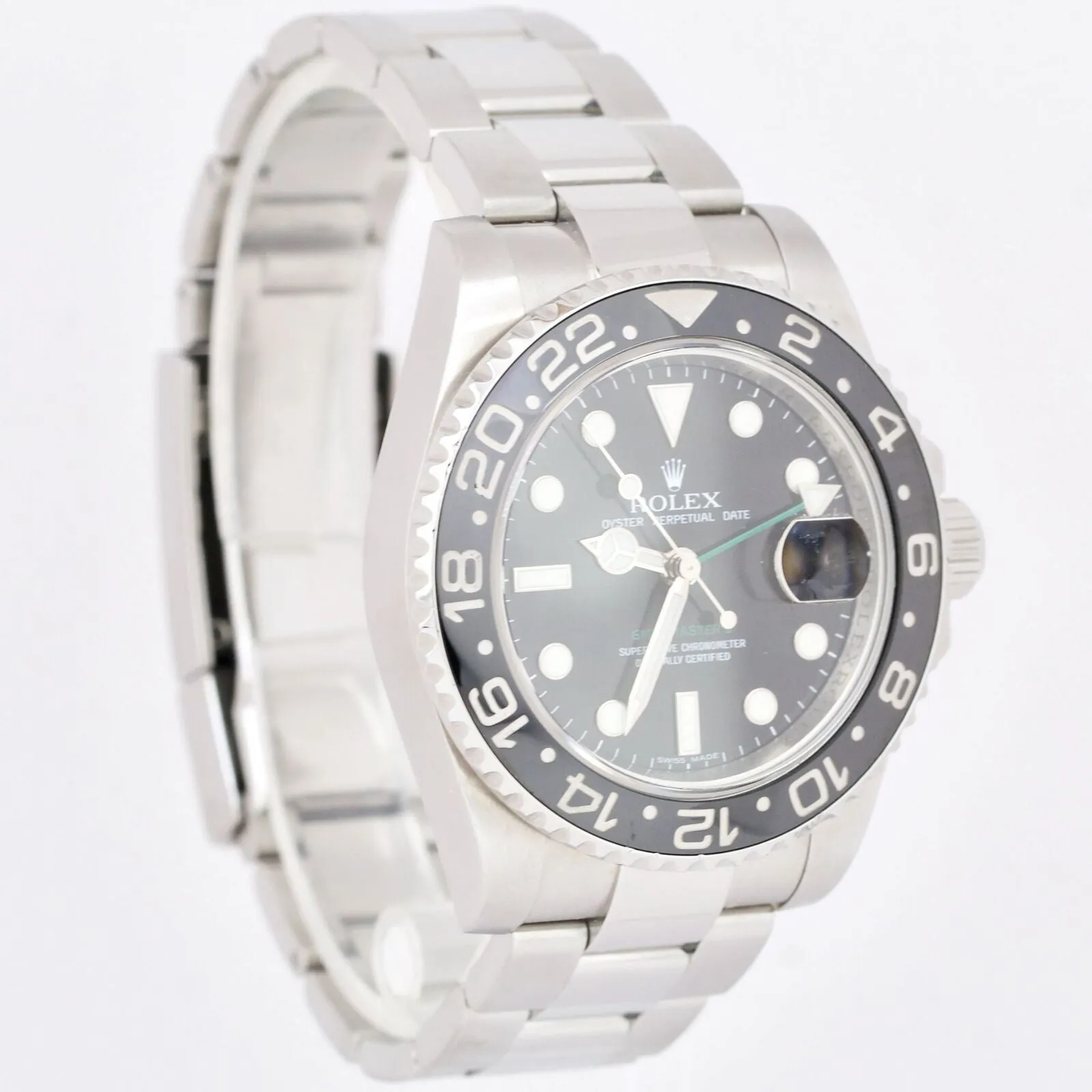 Rolex GMT-Master II Black 40mm Ceramic Stainless Steel Automatic Watch 116710 LN