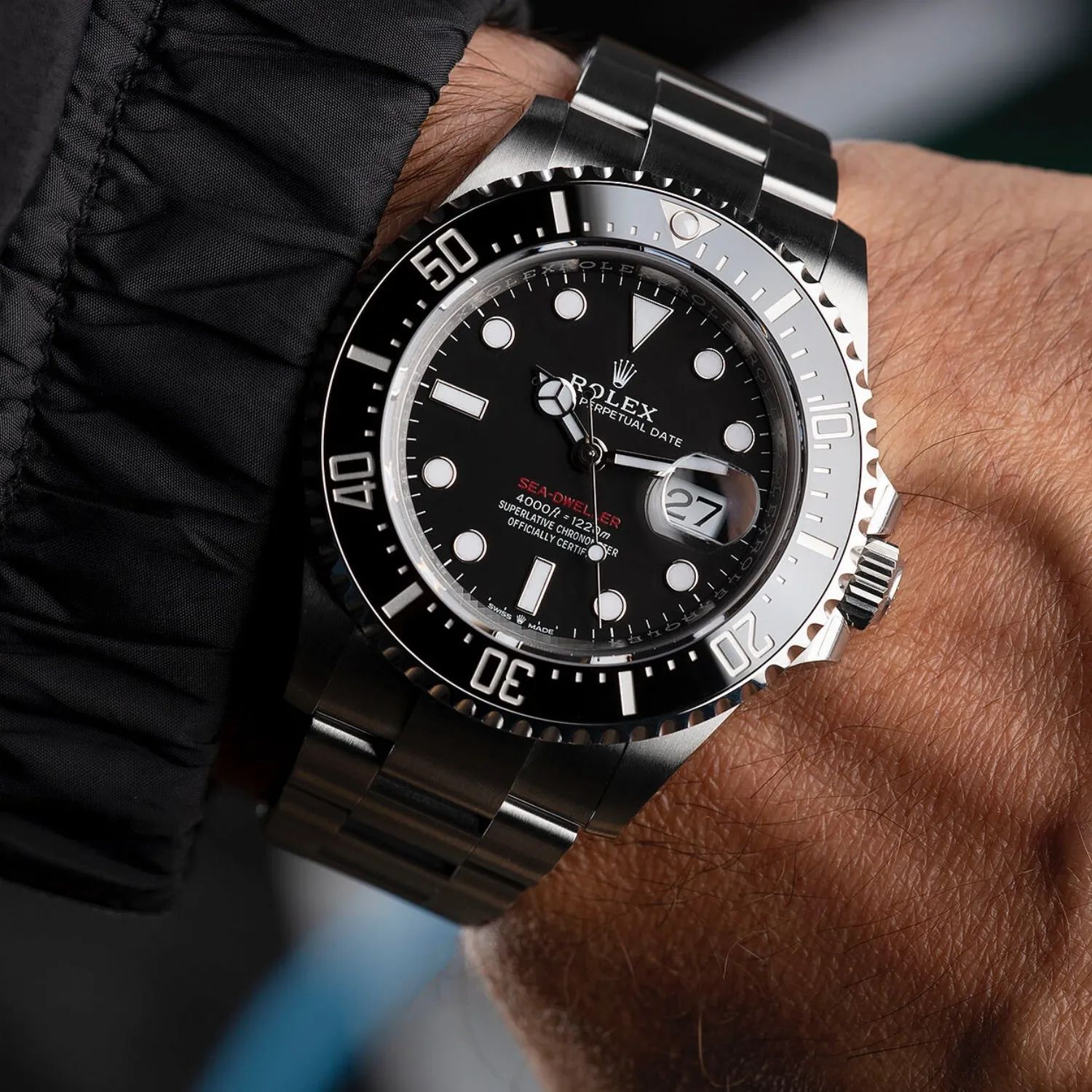 Rolex Sea Dweller 126600 Oyster Perpetual Black Dial 43Mm Stainless Steel Men’S Watch