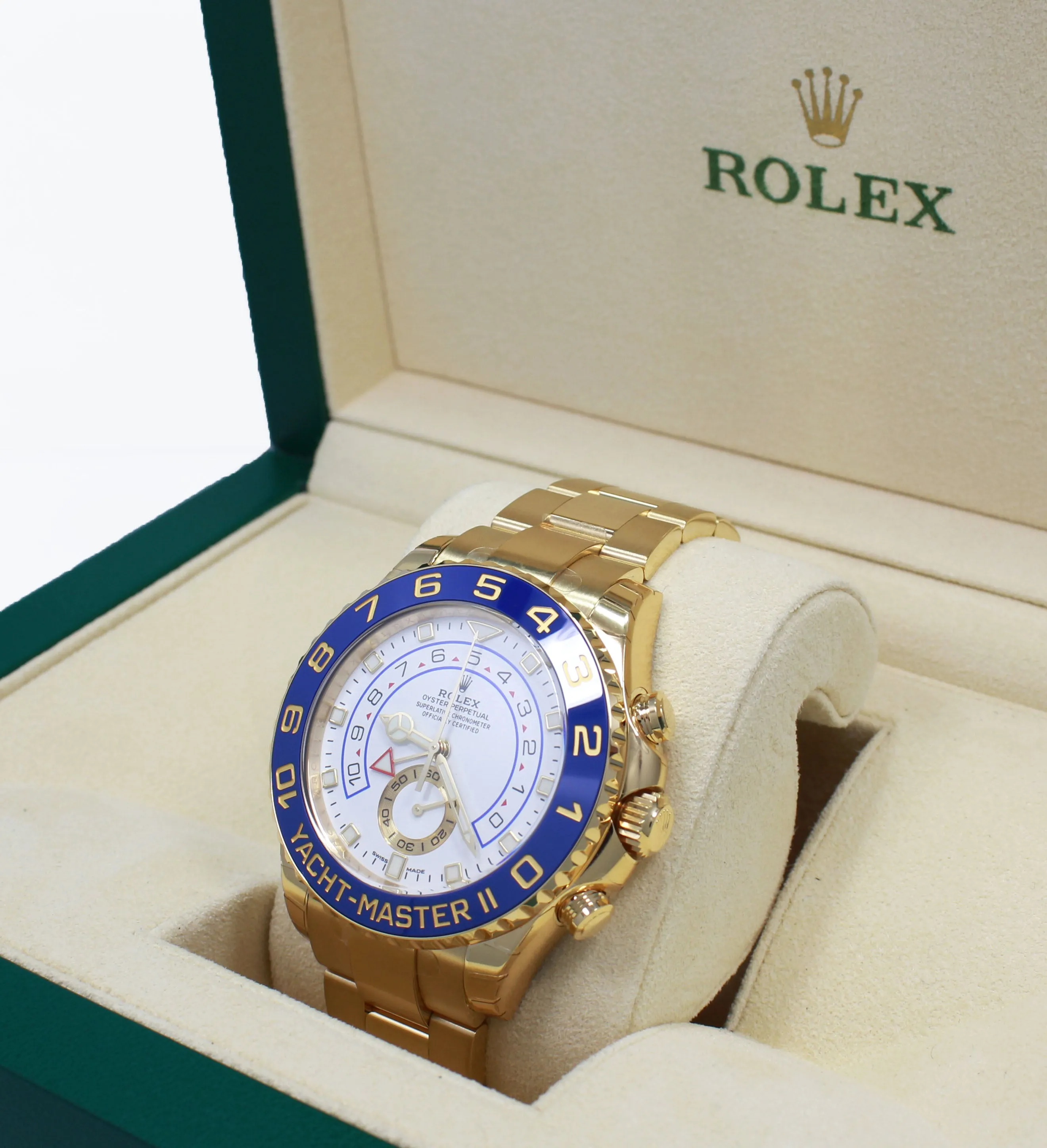 Rolex Yacht-Master II 116688 Mercedes Hands 18K Yellow Gold UNWORN