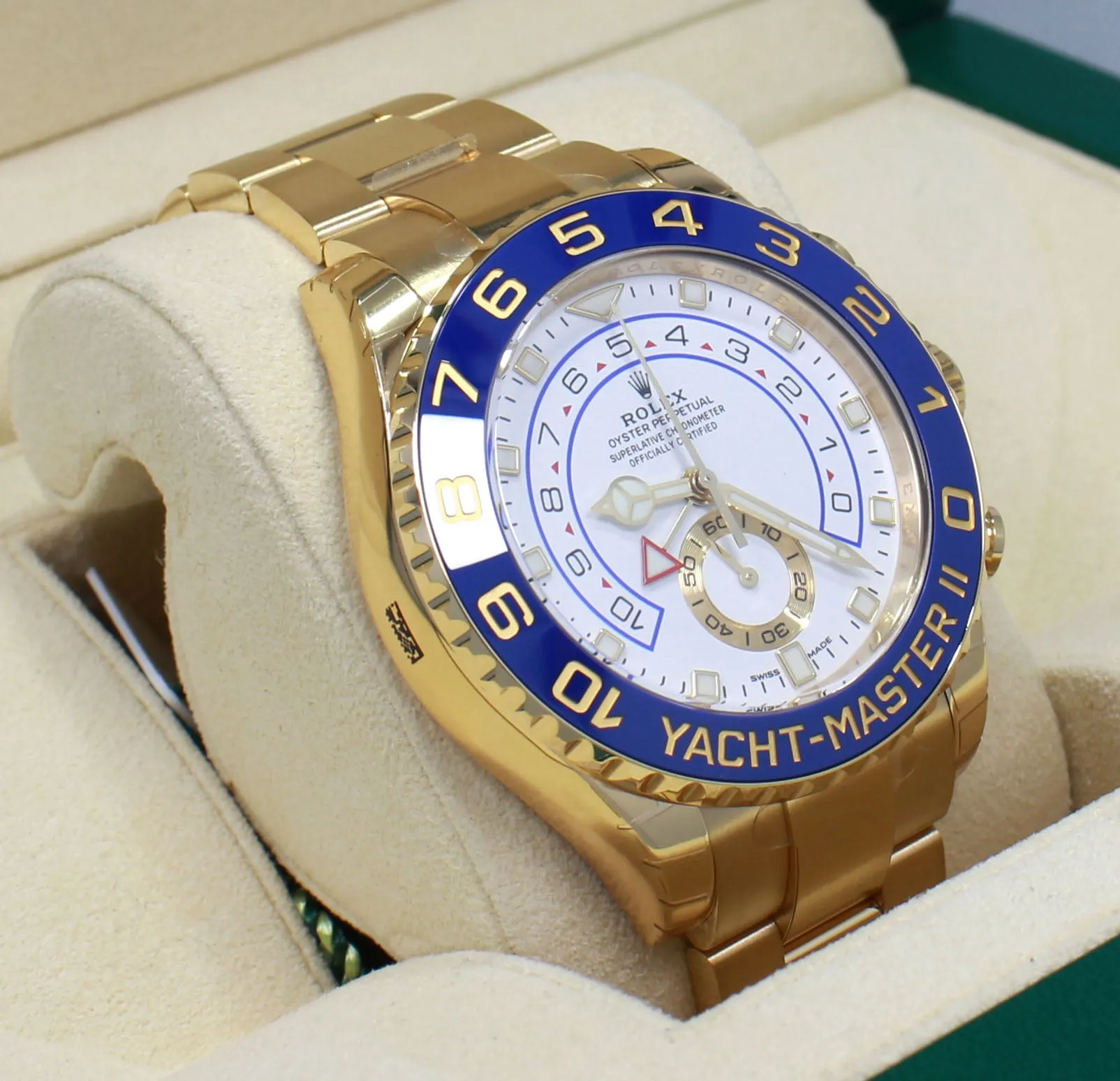 Rolex Yacht-Master II 116688 Mercedes Hands 18K Yellow Gold UNWORN