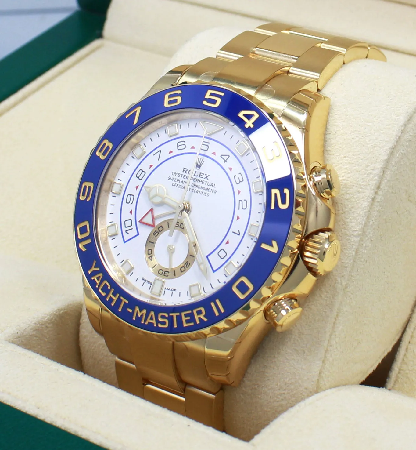 Rolex Yacht-Master II 116688 Mercedes Hands 18K Yellow Gold UNWORN