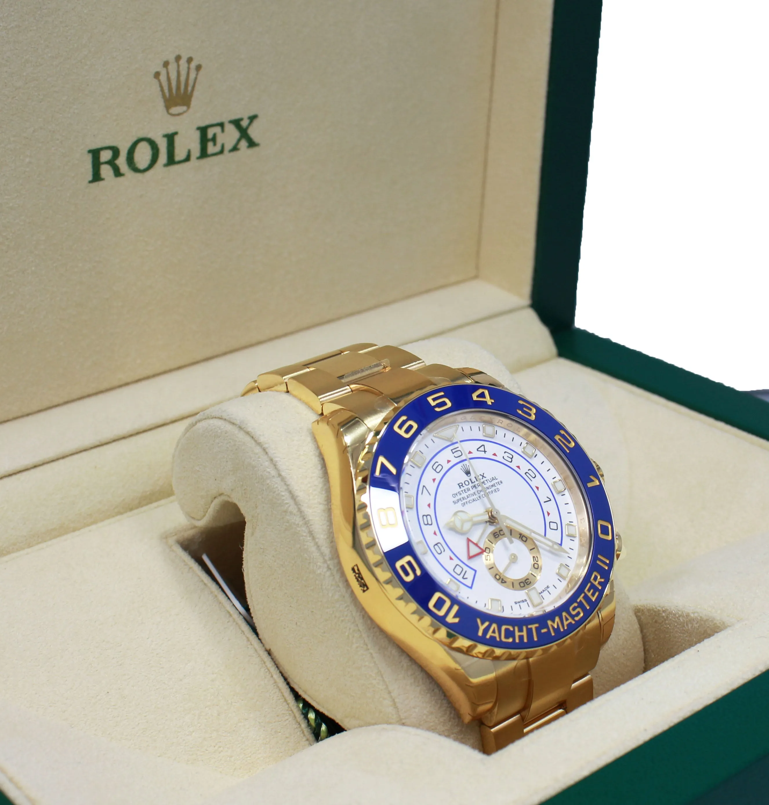 Rolex Yacht-Master II 116688 Mercedes Hands 18K Yellow Gold UNWORN