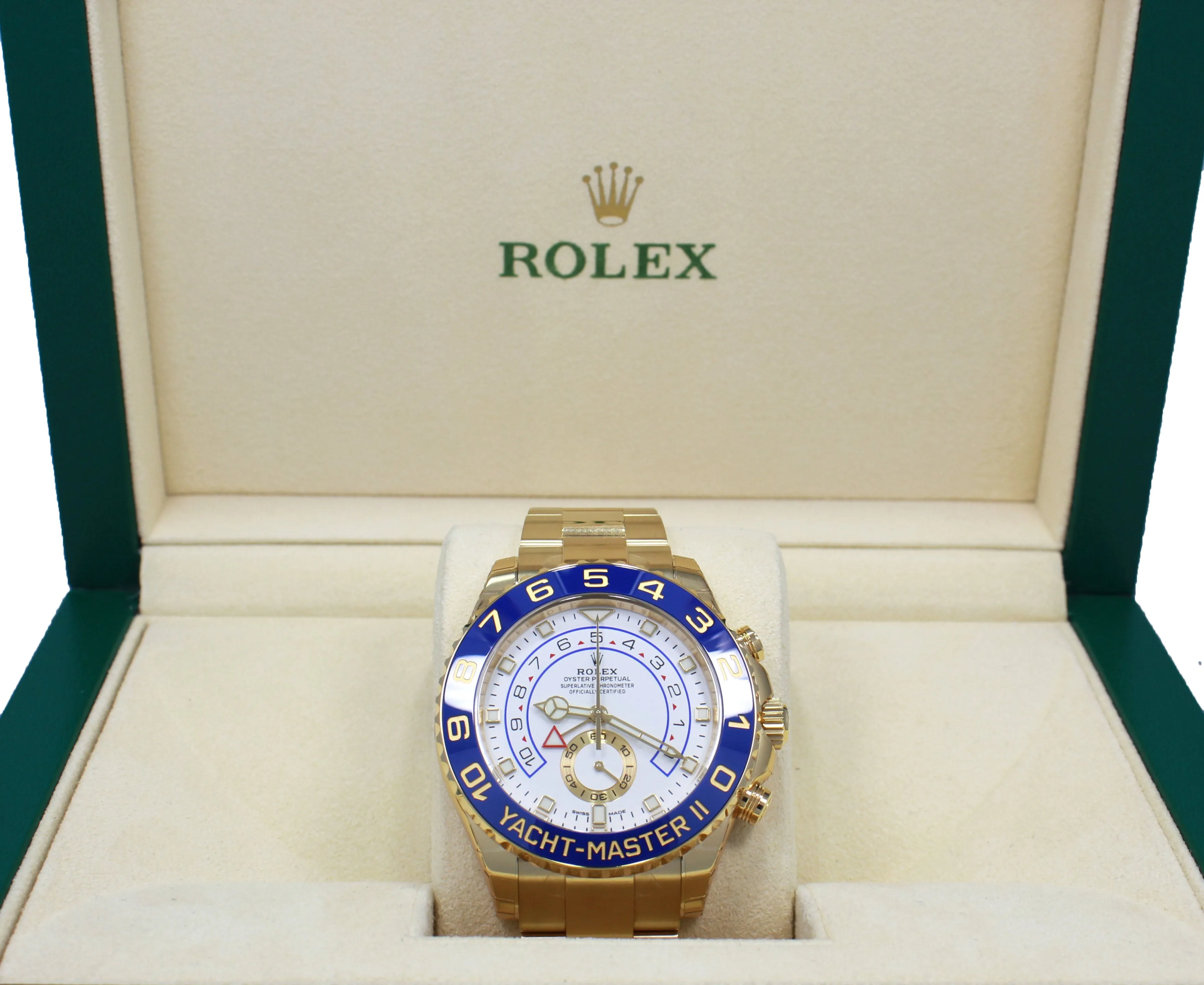 Rolex Yacht-Master II 116688 Mercedes Hands 18K Yellow Gold UNWORN