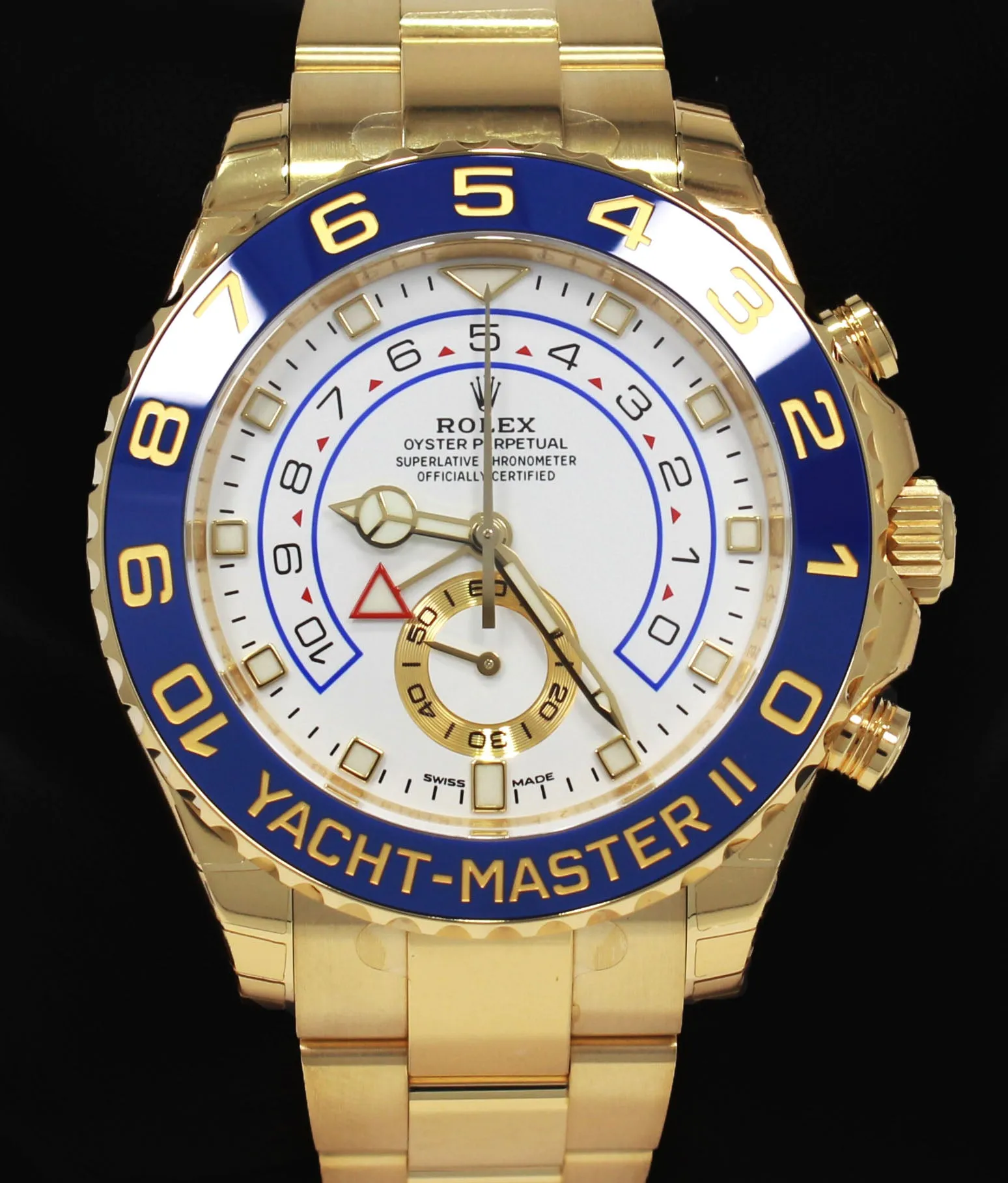 Rolex Yacht-Master II 116688 Mercedes Hands 18K Yellow Gold UNWORN