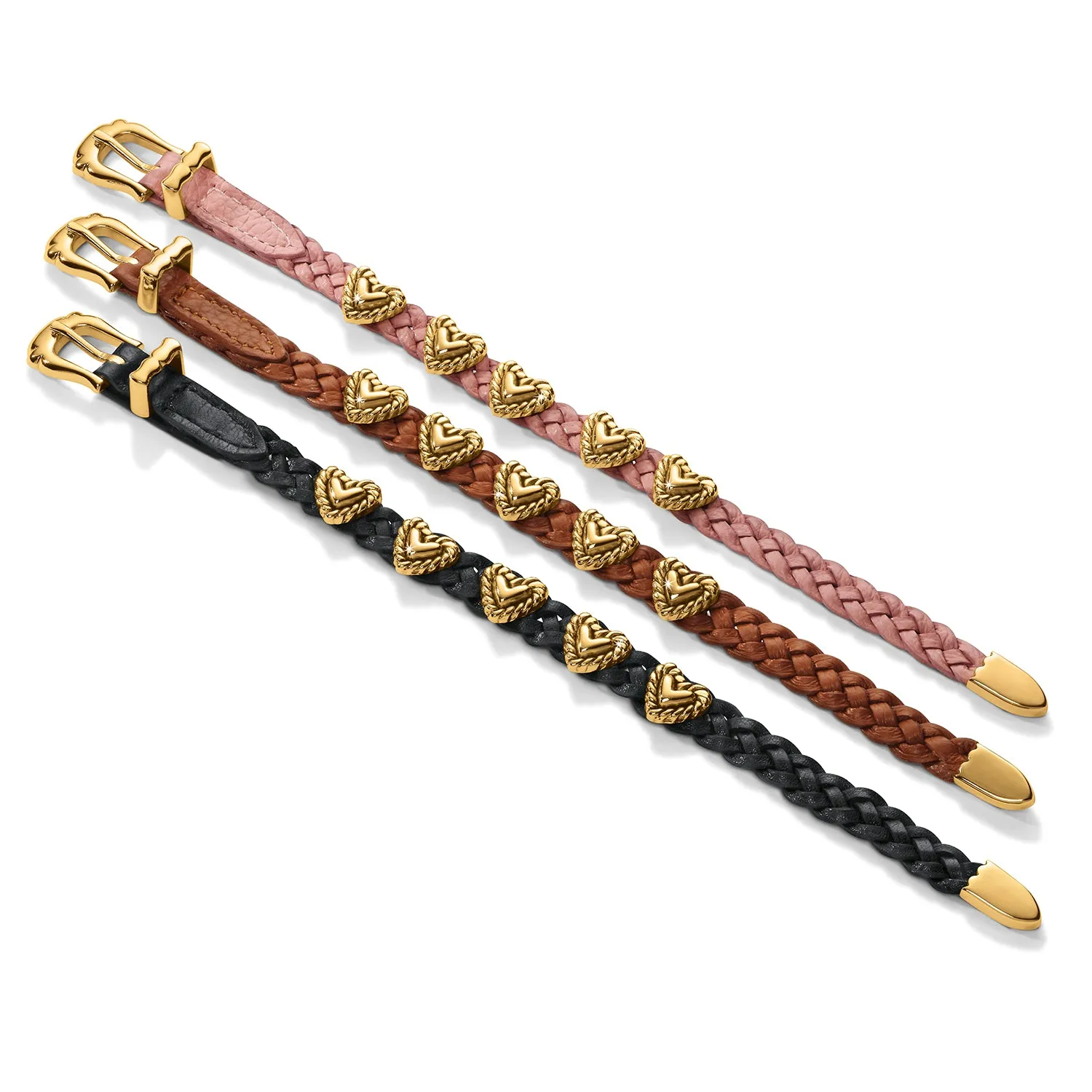 Roped Heart Braid Bandit Bracelet - 07476A