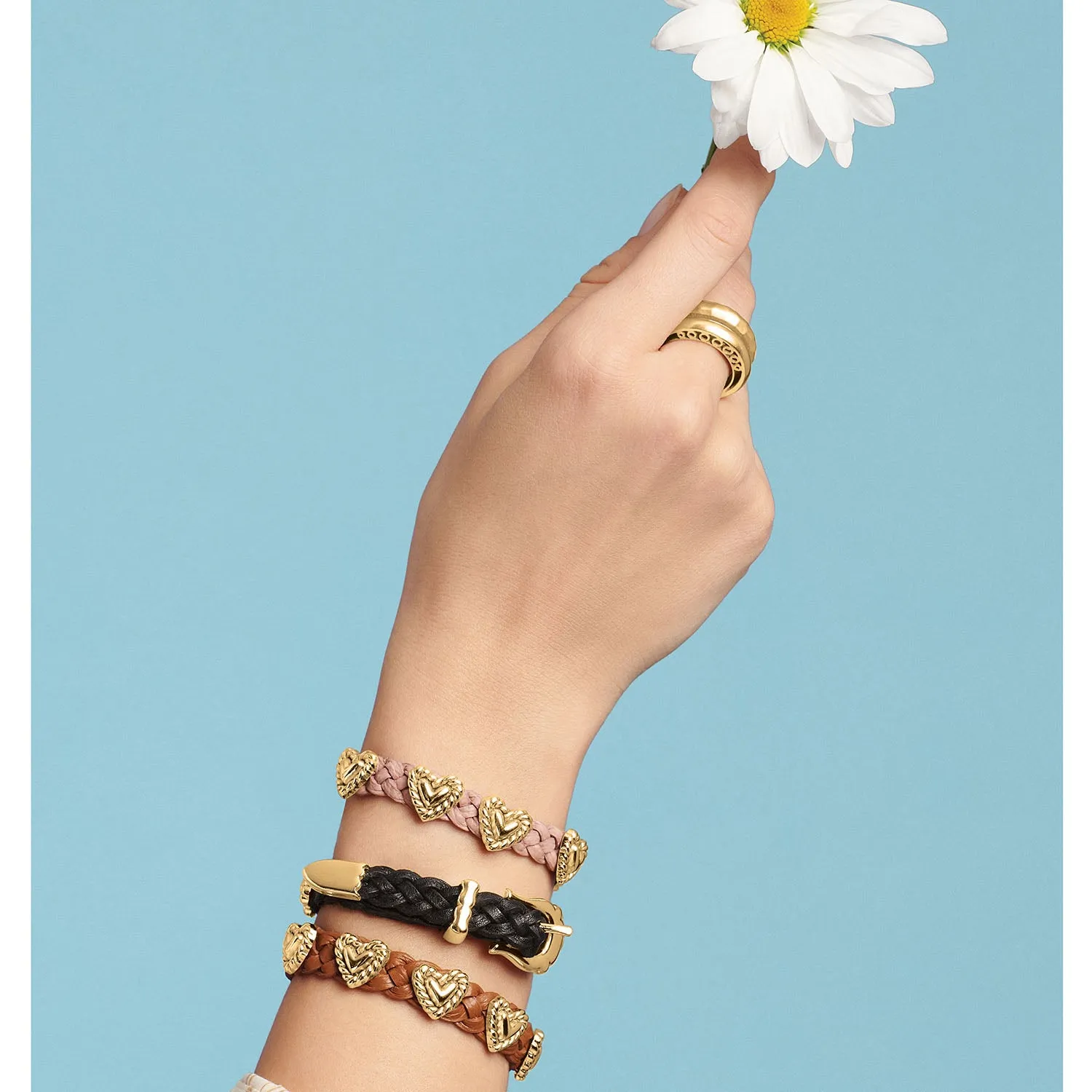 Roped Heart Braid Bandit Bracelet - 07476A