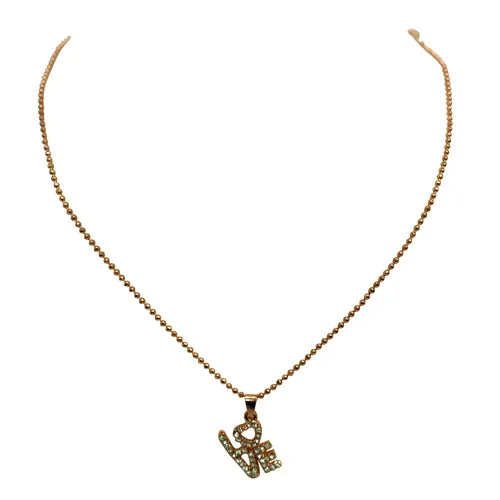 ROSE GOLD NECKLACE  #SQWNE20203_ROSE (RD22)