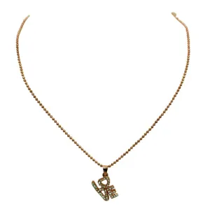 ROSE GOLD NECKLACE  #SQWNE20203_ROSE (RD22)