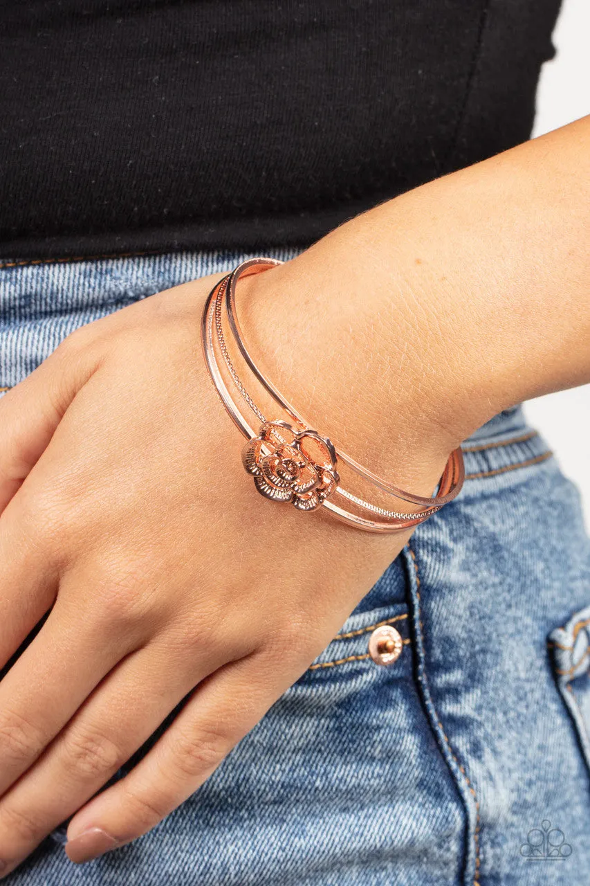 Rosy Repose Copper Paparazzi Bracelet