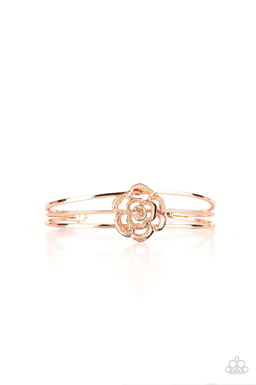 Rosy Repose Copper Paparazzi Bracelet