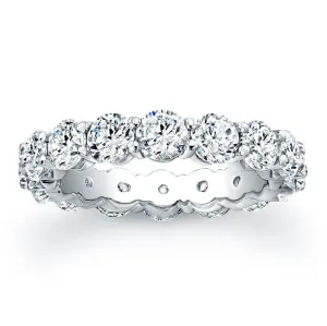 Round Brilliant Cut Diamond Eternity Ring - 4.95CTW G/SI1