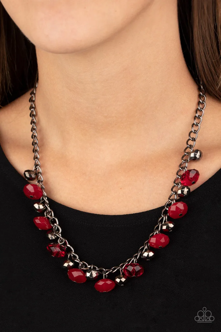 Runway Rebel Red Paparazzi Necklace