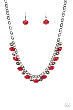 Runway Rebel Red Paparazzi Necklace
