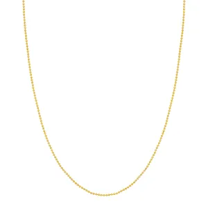 Sabel Collection Yellow Gold 1.5mm Beaded Chain