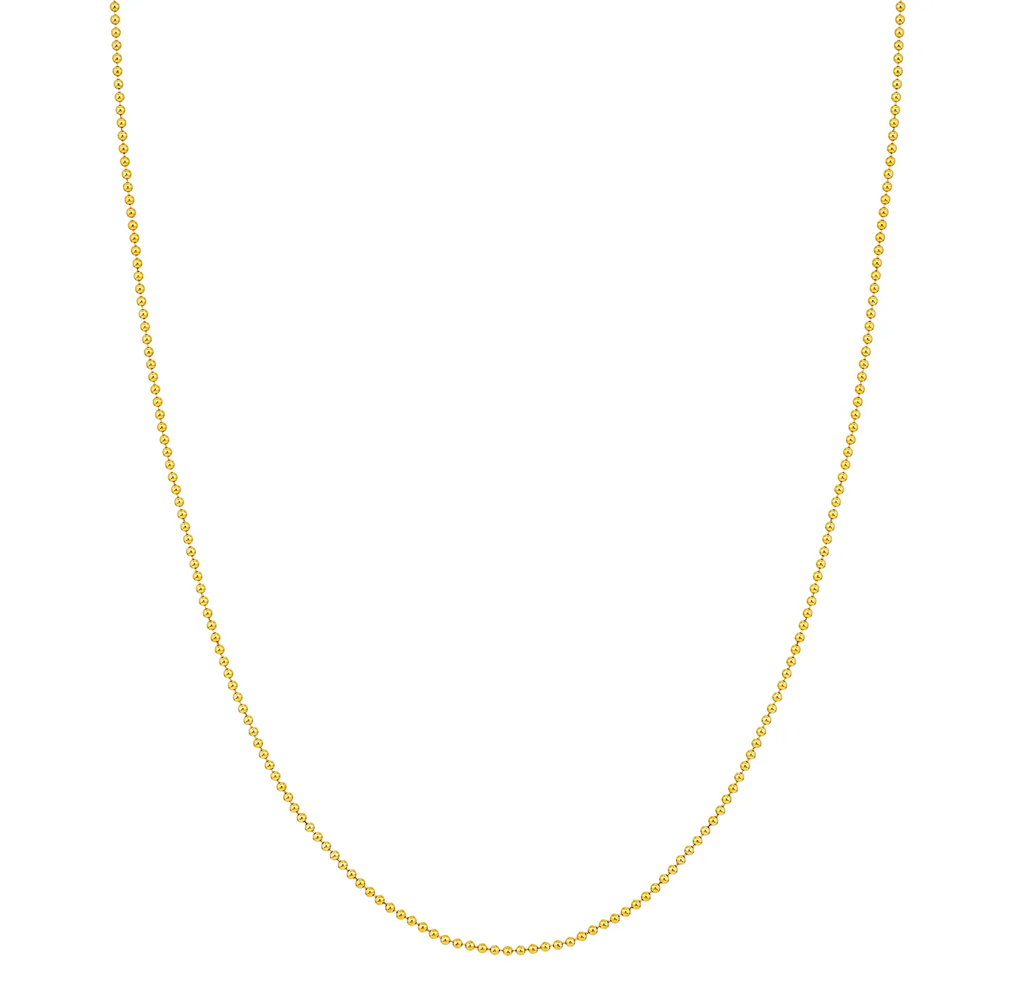 Sabel Collection Yellow Gold 1.5mm Beaded Chain