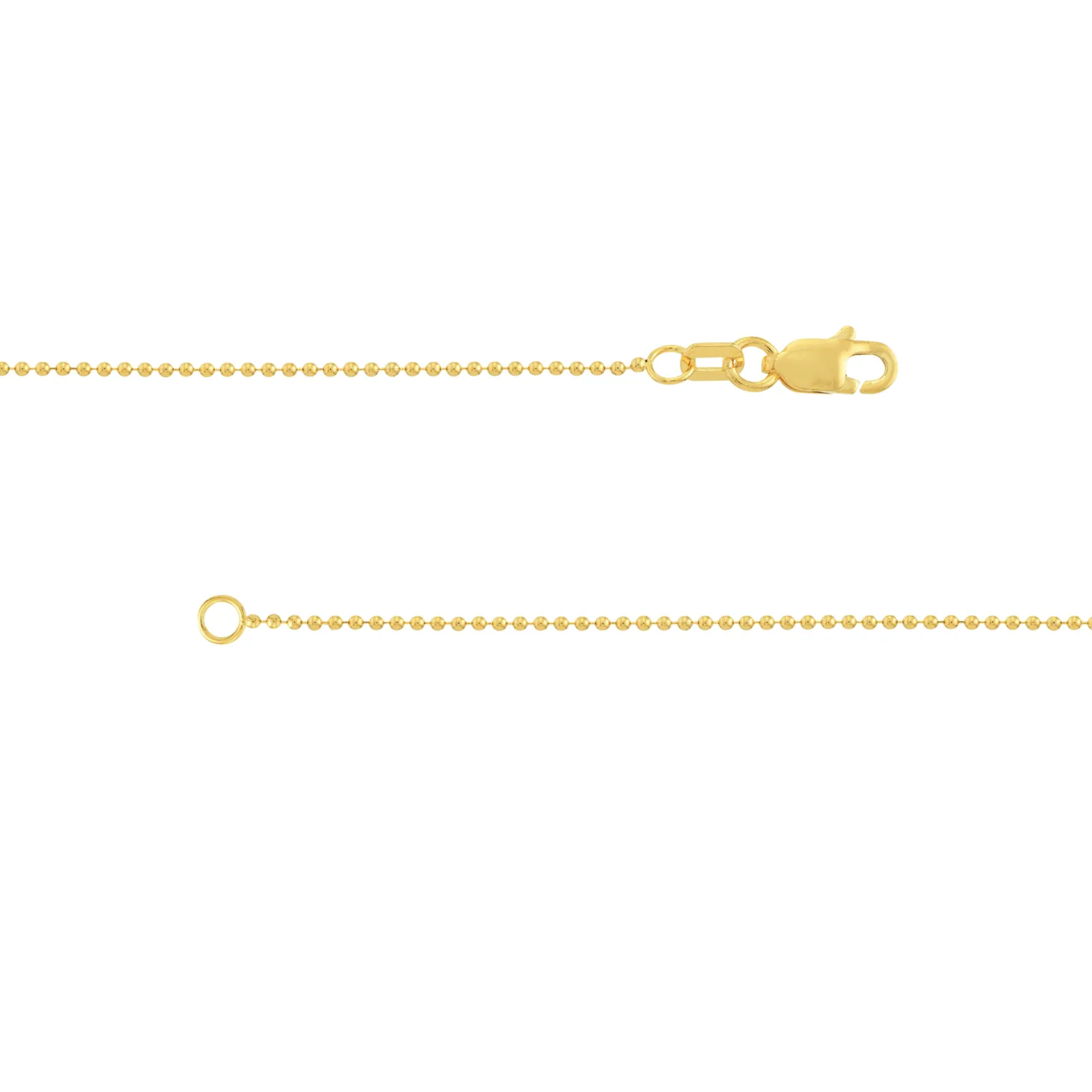 Sabel Collection Yellow Gold 1.5mm Beaded Chain