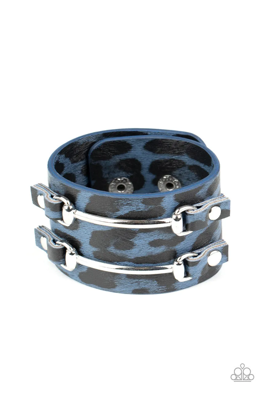 Safari Scene Blue Paparazzi Bracelet