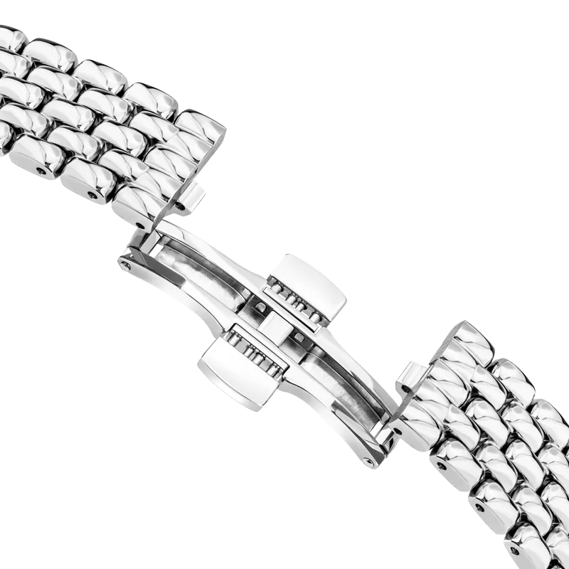 Saint Honore Gala Women's White MOP Silver Diamond Watch