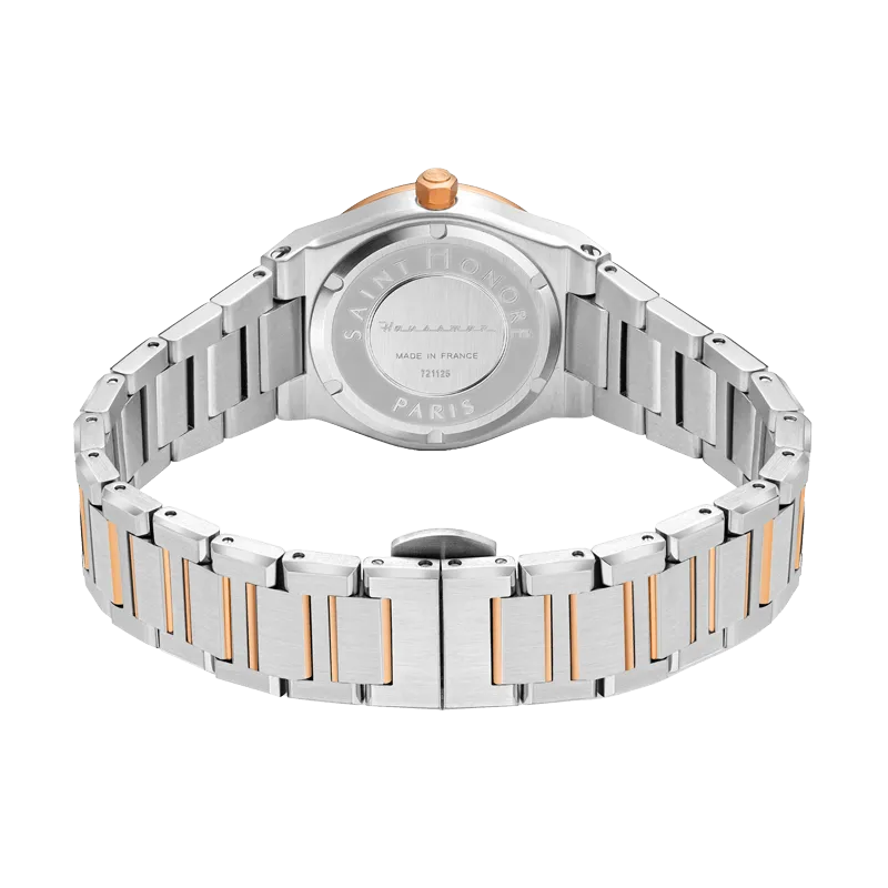 Saint Honore New Haussman Women's Pink MOP Dial Silver Rose Gold Watch