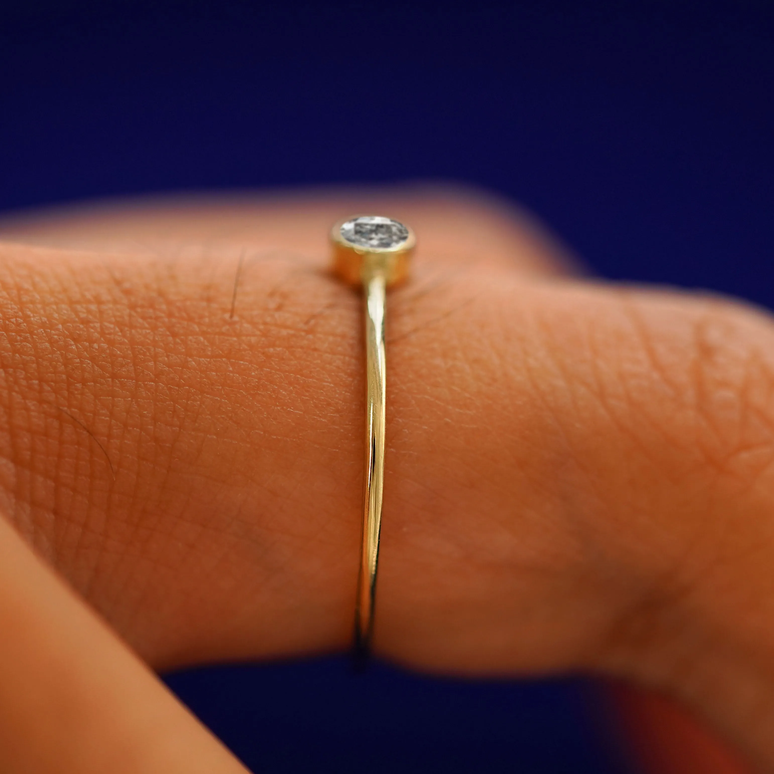 Salt and Pepper Diamond Ring