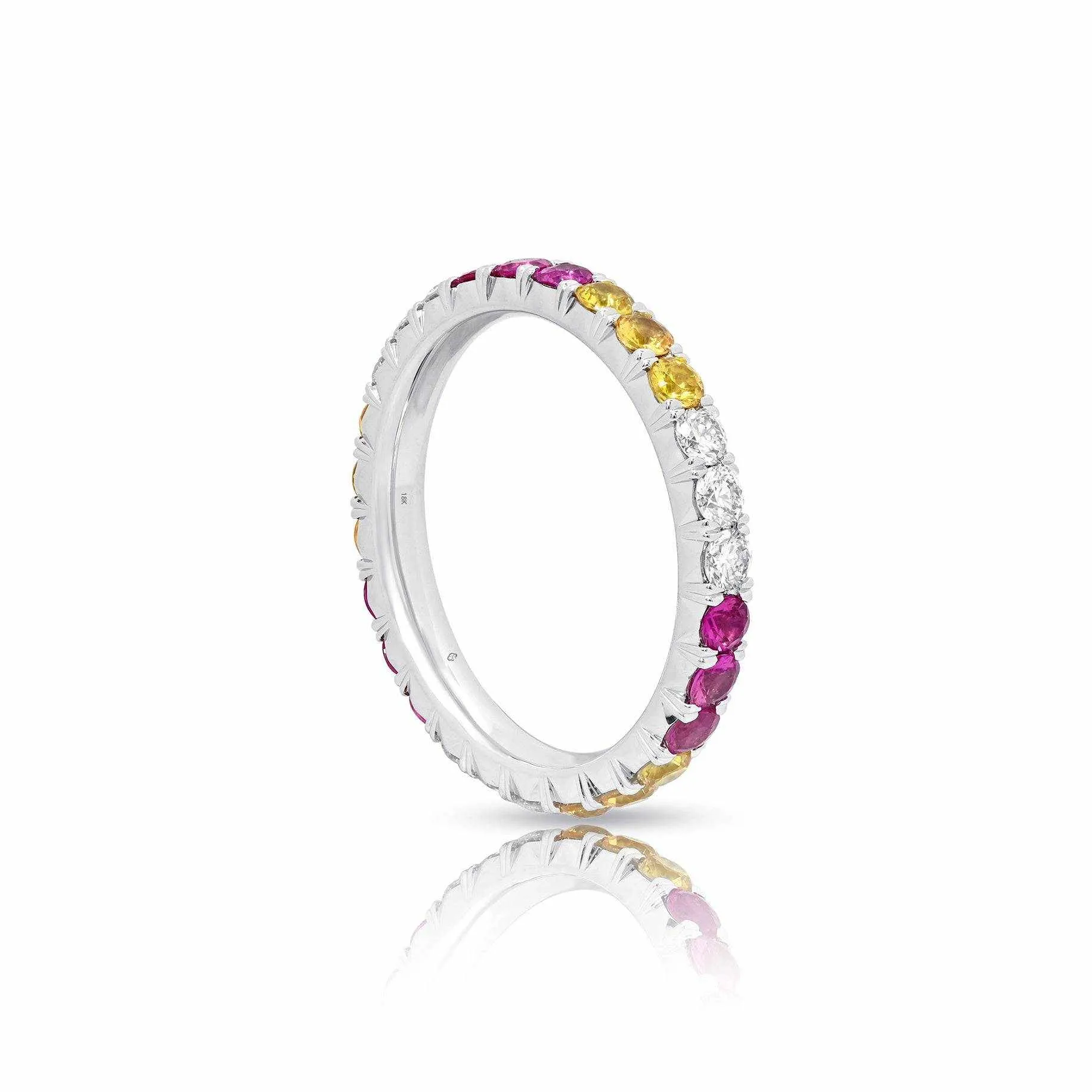 Sarai Diamond and Sapphire Eternity Band