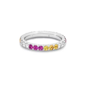 Sarai Diamond and Sapphire Eternity Band