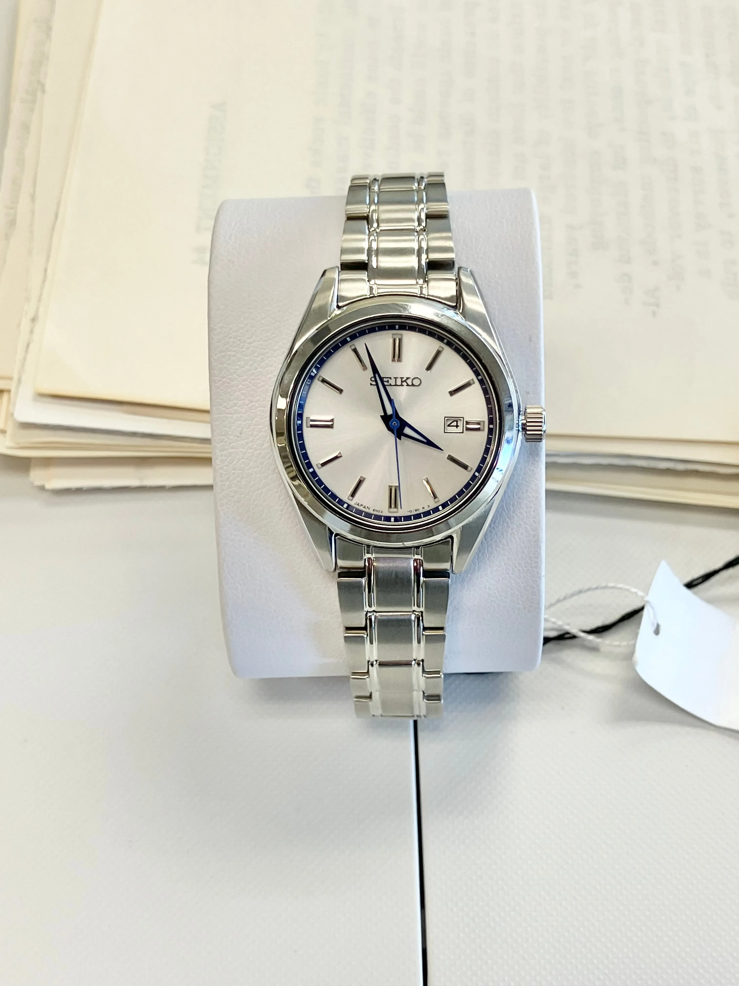 Seiko Women's Silver And Blue Colored Watch